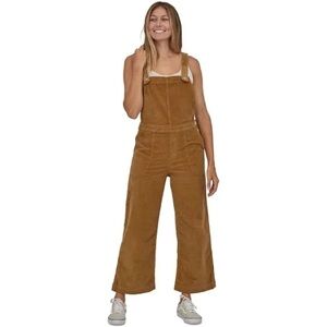 Patagonia Tan Stand Up Cropped Corduroy Overalls size 4